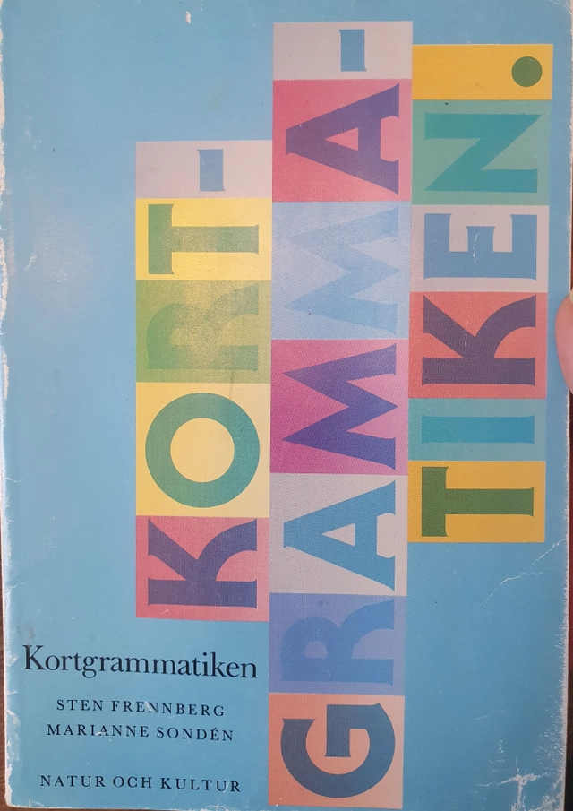 Kortgrammatiken, Handbok; Sten Frennberg; 1990