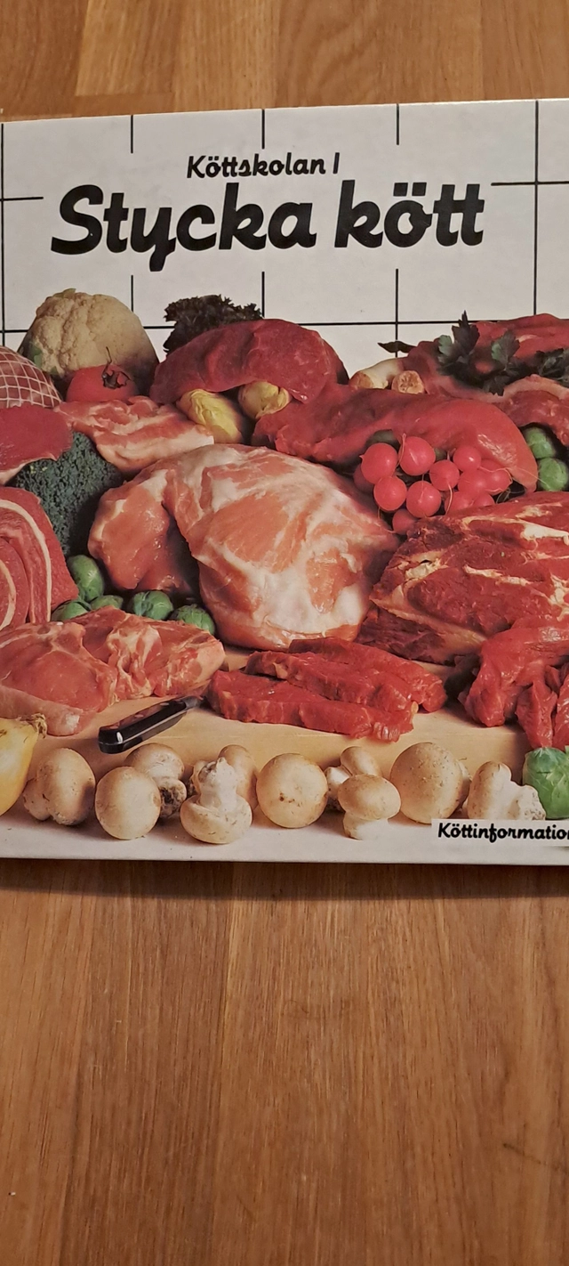 Köttskolan, Stycka kött; Susanne Gunnarsson, Köttinformation, LT förlag; 1988