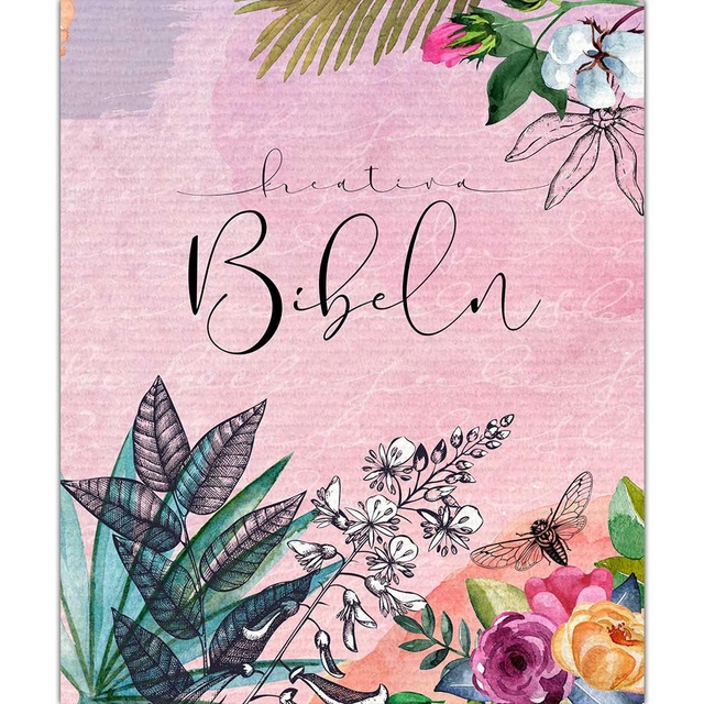 Kreativ Bibel i rosa hårdpärm; Stiftelsen Svenska folkbibeln; 2020