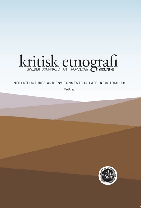 kritisk etnografi - Swedish Journal of Anthropology, 2024, Vol. 7 (1-2); Sten Hagberg, Jörgen Hellman; 2024