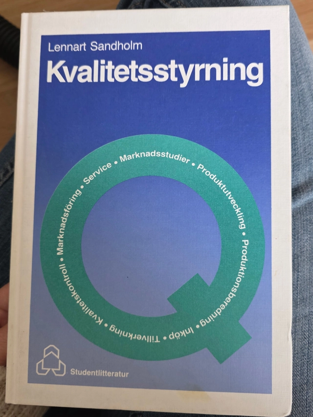 Kvalitetsstyrning; Lennart Sandholm; 1988