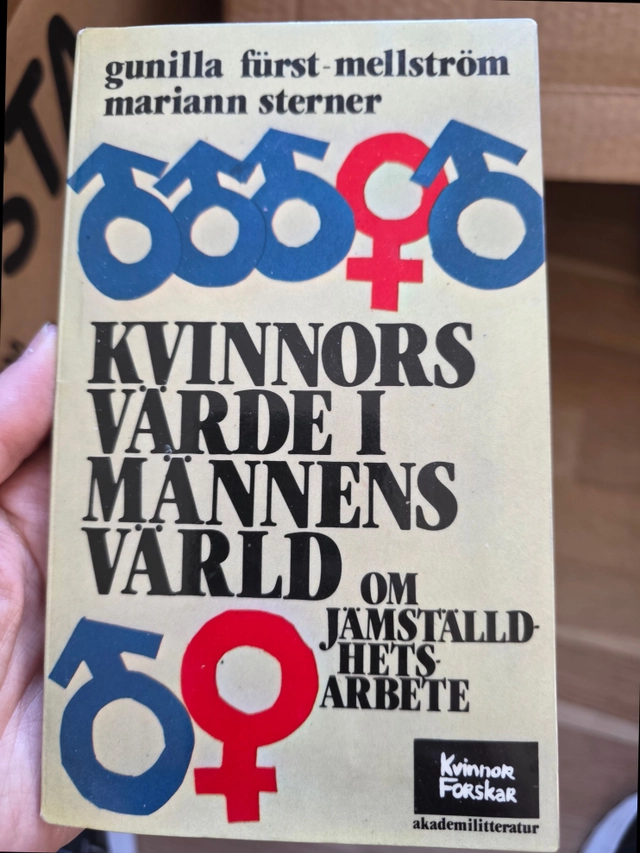 Kvinnors värde i männens värld : [om jämställdhetsarbete]; Gunilla Fürst Mellström; 1983