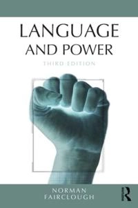 Language and power; Norman Fairclough; 2015