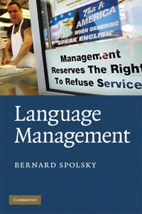 Language management; Bernard Spolsky; 2009