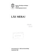 Läs mera! : slutbetänkande; 1984