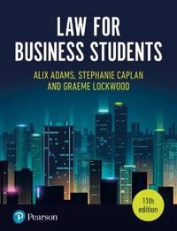 Law for Business Students; Alix Adams; 2020