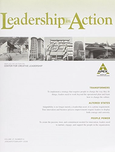 Leadership in Action, Volume 27, No. 6, January/Febuary 2008,; Cecilia Trenter; 2008