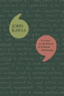 Lectures on the history of political philosophy; John Rawls; 2007