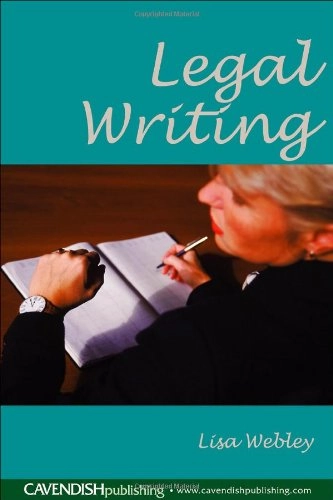 Legal writing; Lisa Webley; 2005