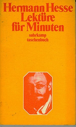 Lekt�re f�r Minuten; Hermann.: Hesse; 1976