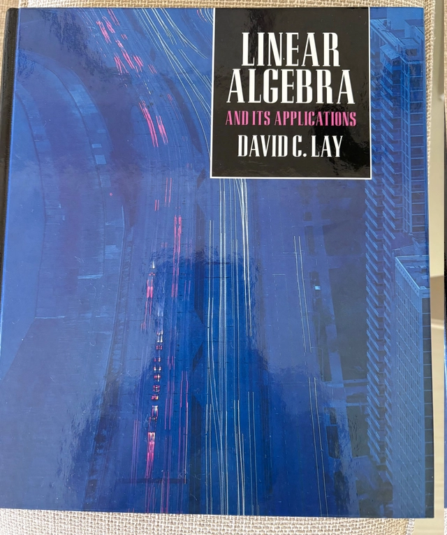 Linear algebra and its applications; David C. Lay; 1994
