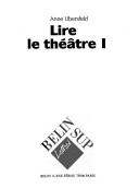 Lire le théâtre; Anne Ubersfeld; 1996