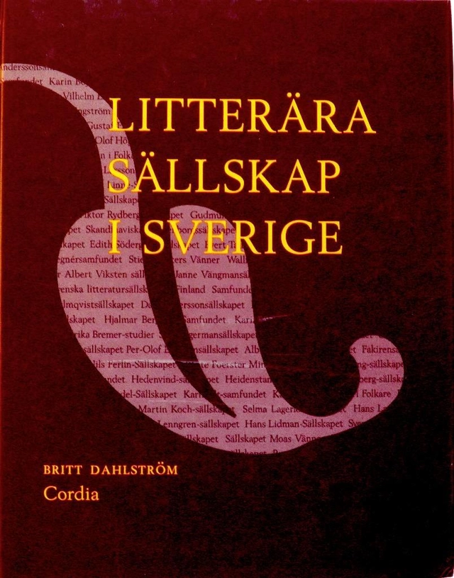 Litterära sällskap i Sverige; Britt Dahlström; 1996