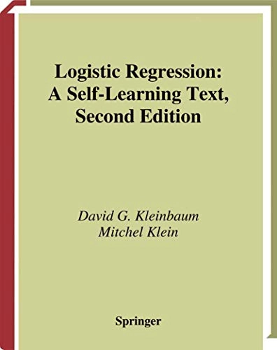 Logistic regression : a self-learning text; David G. Kleinbaum; 2002