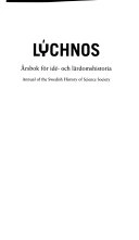 Lychnos 2005 : Årsbok för idé -och lärdomshistoria; Sven Widmalm; 2005