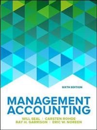 Management accounting; Will Seal; 2019