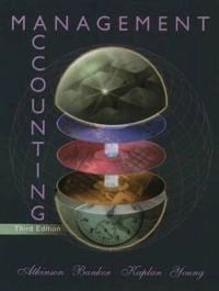 Management accounting; Anthony A. Atkinson; 2001
