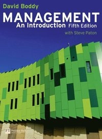 Management: An Introduction with MyLab Access Card; David Boddy; 2010