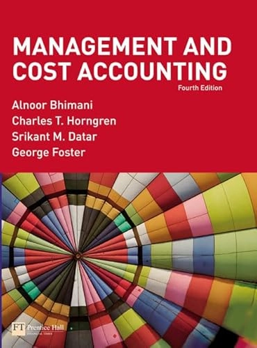 Management and cost accounting; Alnoor Bhimani, Tianjing Dai; 2008