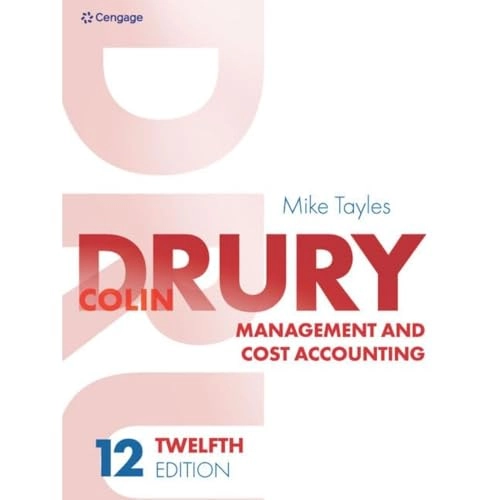 Management and cost accounting; Colin Drury; 2024
