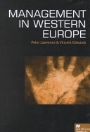 Management in Western Europe; Peter A Lawrence; 2000