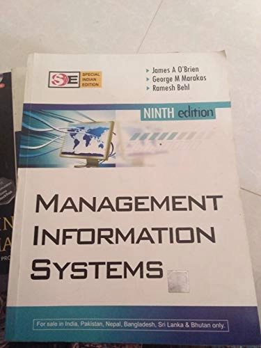 Management information systems; James A. O'Brien; 2011