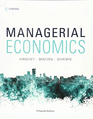 Managerial economics; Mark Hirschey; 2019