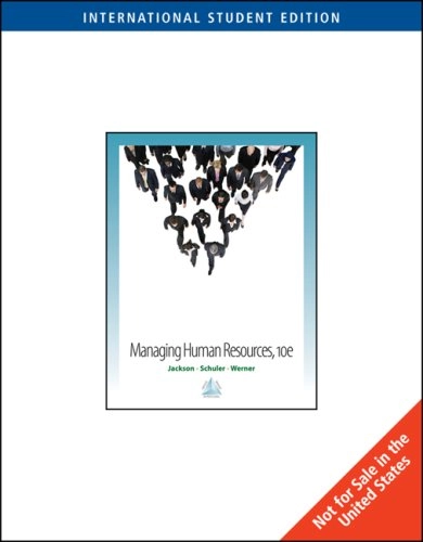 Managing human resources; Susan E. Jackson; 2009