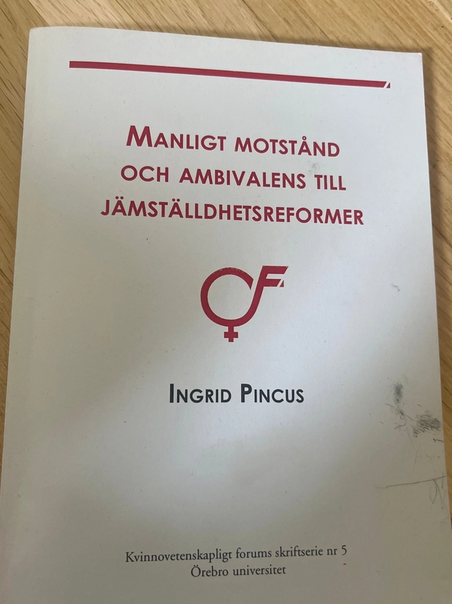 Manligt motstånd och ambivalens till jämställdhetsnormer ; Ingrid Pincus ; 1997
