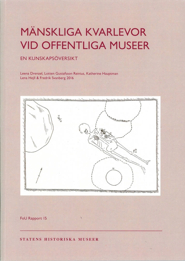 Mänskliga kvarlevor vid offentliga museer; Leena Drenzel, Lotten Gustafsson Reinius, Katherine Hauptman, Lena Hejll, Fredrik Svanberg; 2016