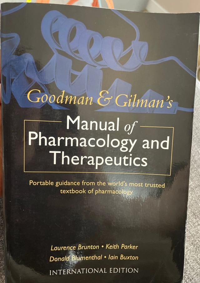 Manual of Pharmacology and therapeutics; Goodman & Gilman’s; 2008