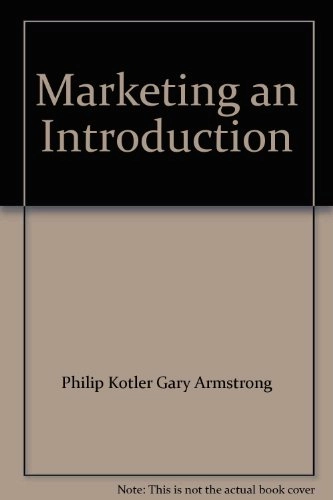 Marketing : an introduction; Philip Kotler; 1997