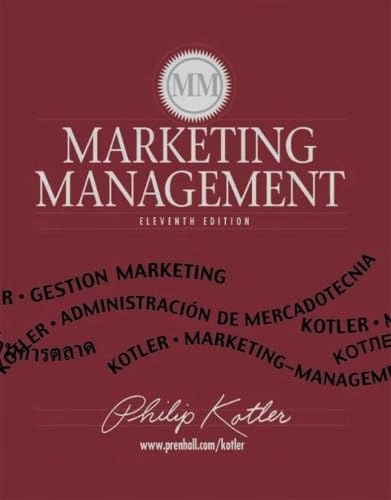 Marketing management; Philip Kotler; 2003