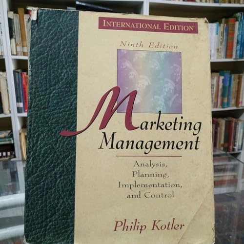 Marketing management : analysis, planning, implementation and control; Philip Kotler; 1996