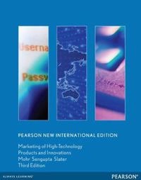 Marketing of high-technology products and innovations; Jakki J. Mohr; 2013