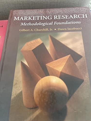 Marketing research : methodological foundations; jr. Gilbert A. Churchill; 2002