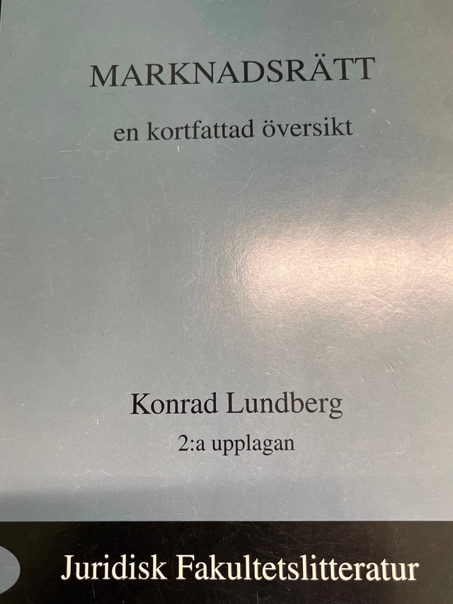 Marknadsrätt : en kortfattad översikt; Konrad Lundberg; 1999