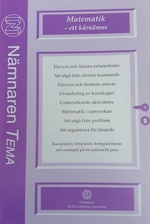 Matematik - ett kärnämne; Göran Emanuelsson; 1995