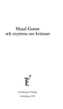 Maud Gonne och myterna om kvinnan; Sven Fagerberg; 1978
