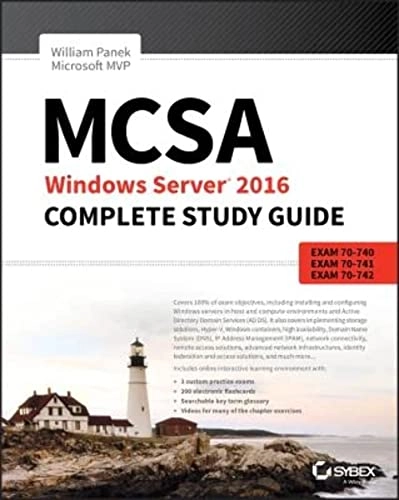 MCSA Windows Server 2016 Complete Study Guide : Exam 70-740, Exam 70-741, Exam 70-742, and Exam 70-743 [Elektronisk resurs]; William Panek; 2018