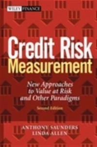 Measurement: New Approaches to Value at Risk and Other Paradigms; Anthony Saunders; 2002
