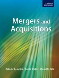 Mergers and Acquisitions; Rajinder Aurora; 2011