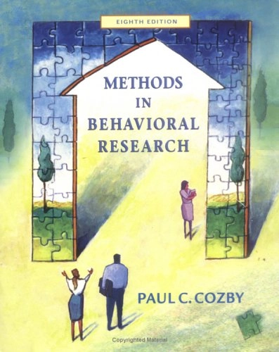 Methods in behavioral research; Paul C Cozby; 2004