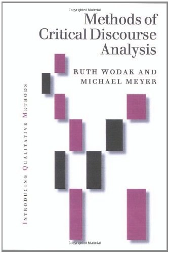 Methods of critical discourse analysis; Ruth Wodak; 2001