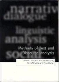 Methods of text and discourse analysis; Stefan Titscher; 2000