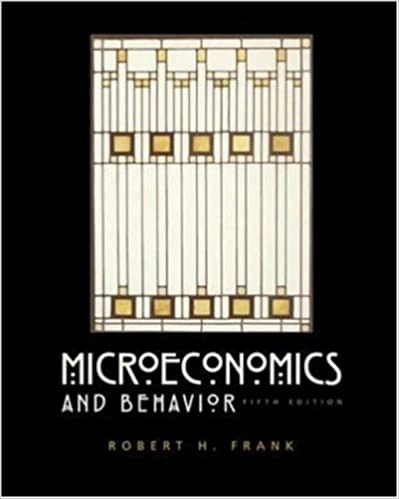 Microeconomics and behavior; Robert H. Frank; 2003