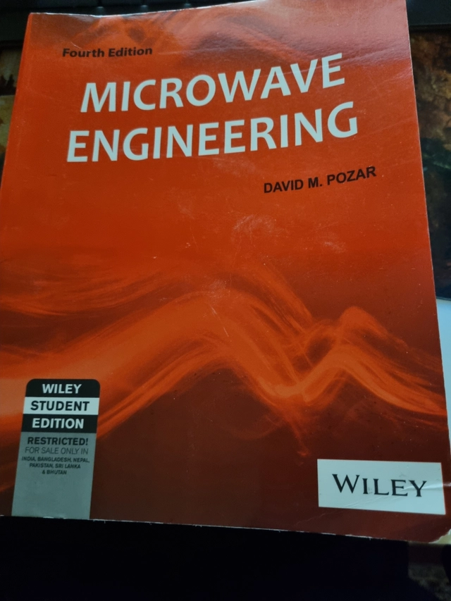 Microwave engineering; David M. Pozar; 2004