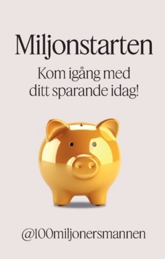 Miljonstarten; @100miljonersmannen; 2025