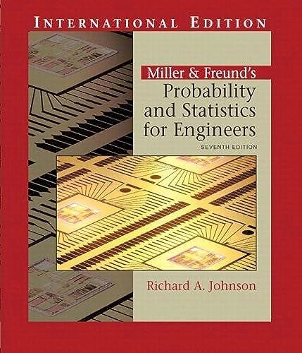 Miller & Freund's probability and statistics for engineers; Richard Arnold Johnson; 2005