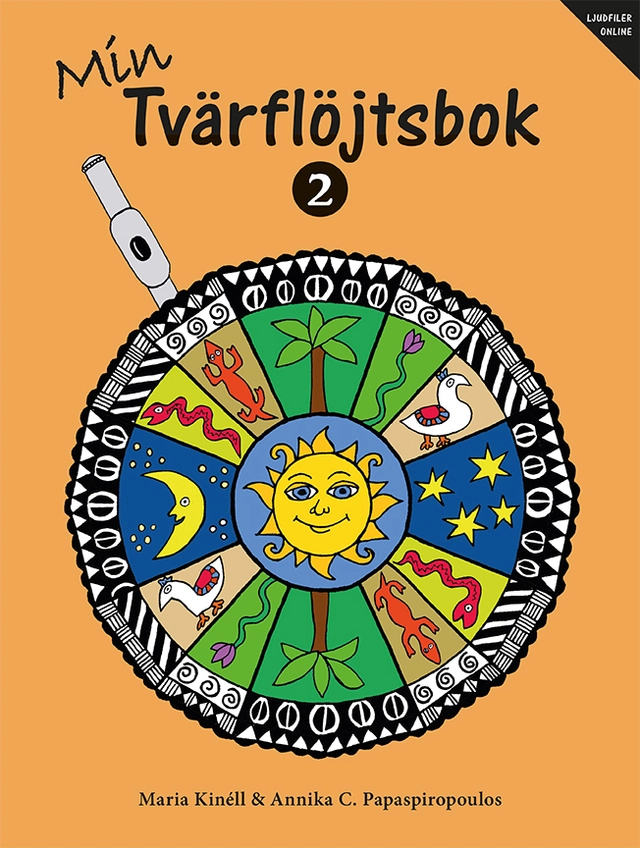 Min Tvärflöjtsbok 2 (ljudfiler online); Maria Kinéll, Annika Papaspiropoulos; 2020